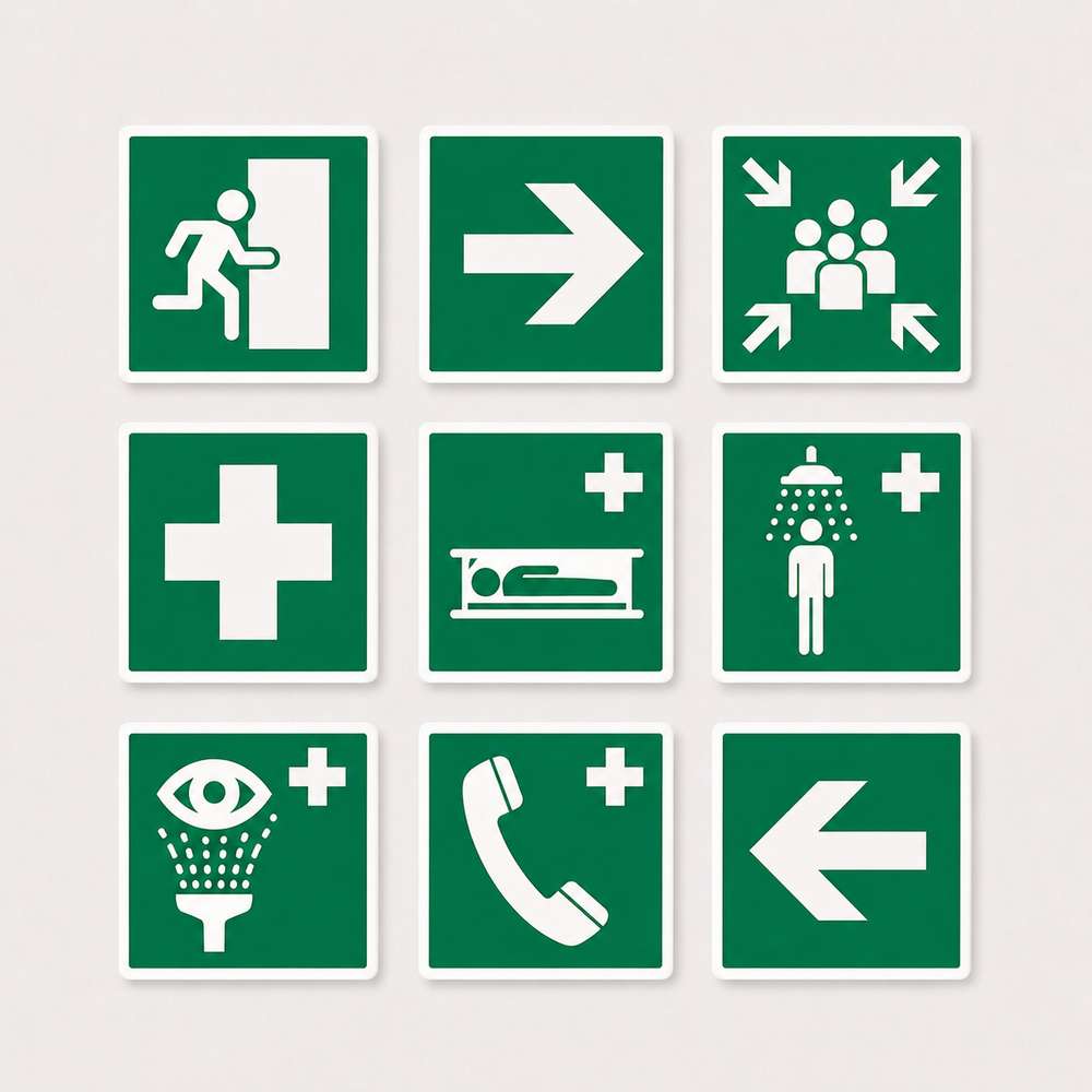 Rettungsschilder