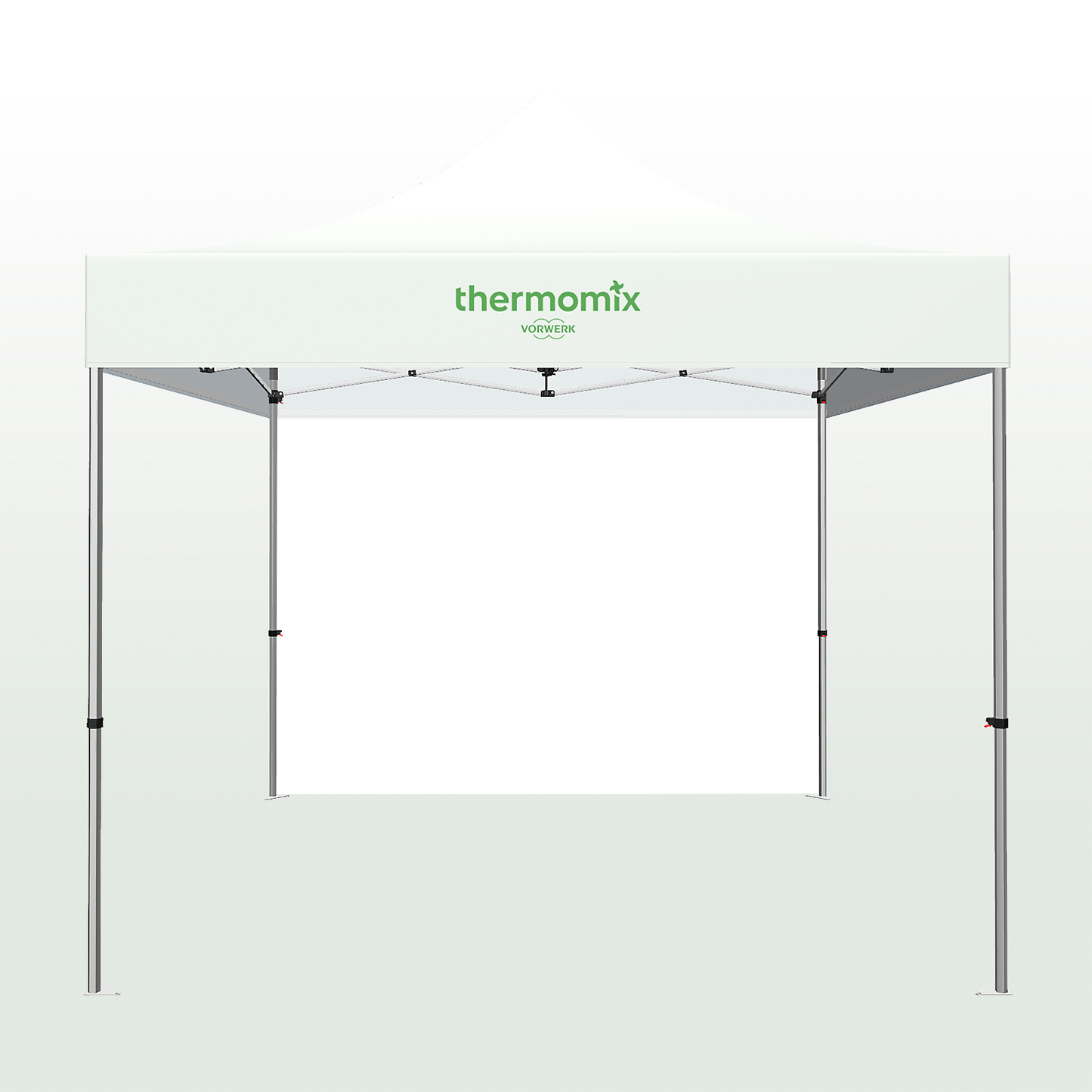 Seitenwand für Pavillon mit Branding